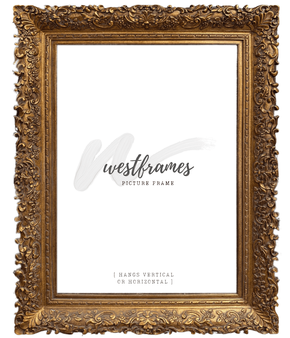 Louis French Baroque Rococo Ornate Wood Picture Frame Antique Gold Leaf - West Frames