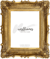 Napoleon French Baroque Rococo Ornate Wood Wall Picture Frame Antique Gold - West Frames