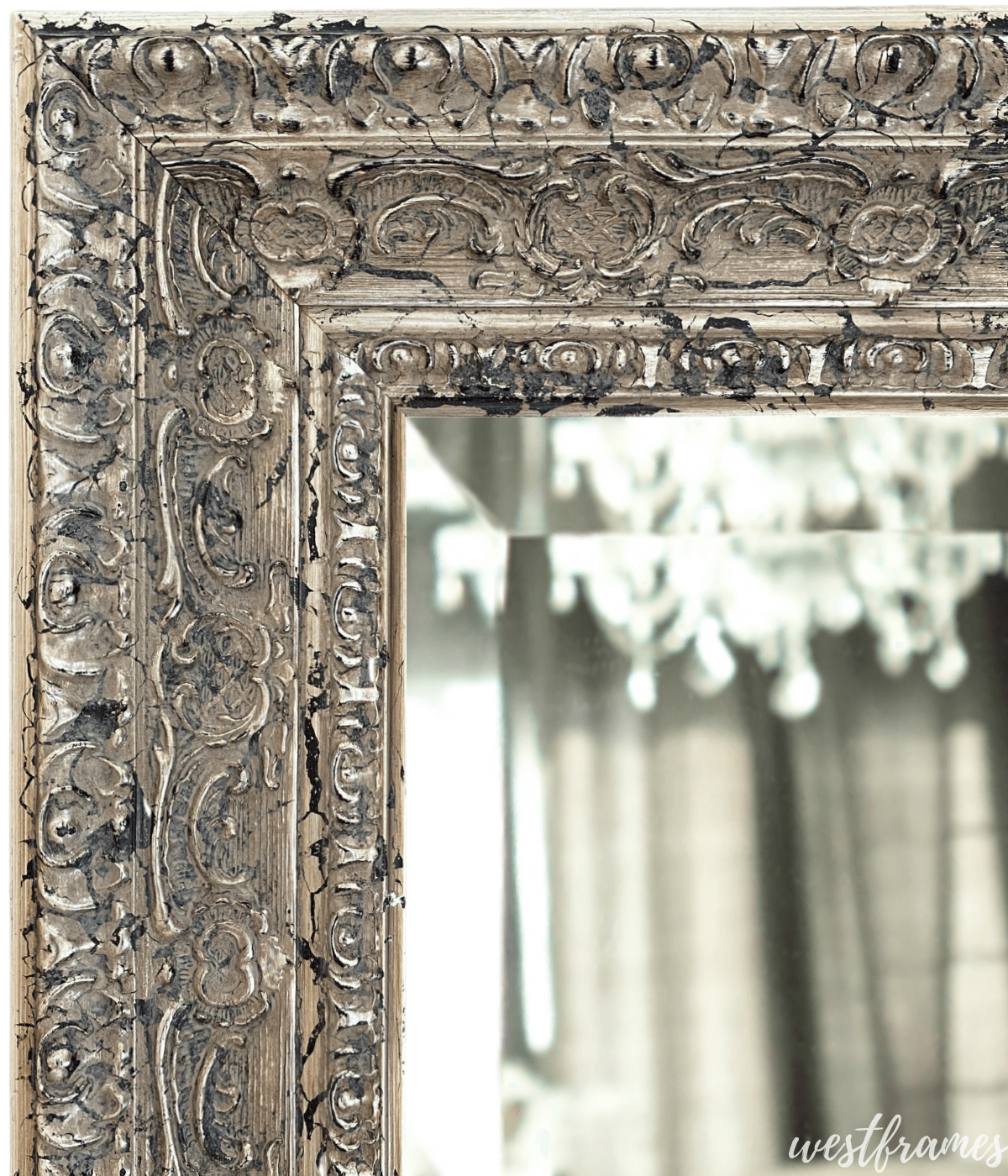 Parisienne Ornate Wood Framed Wall Mi...