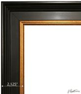 Regal Vintage Black with Gold Wood Wall Picture Frame - West Frames