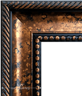 Santino Traditional Classic Aged Bronze Black Wall Picture Frame - West Frames