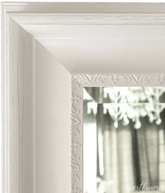 Stella Cottage French Shabby Ornate White Framed Wall Mirror - West Frames
