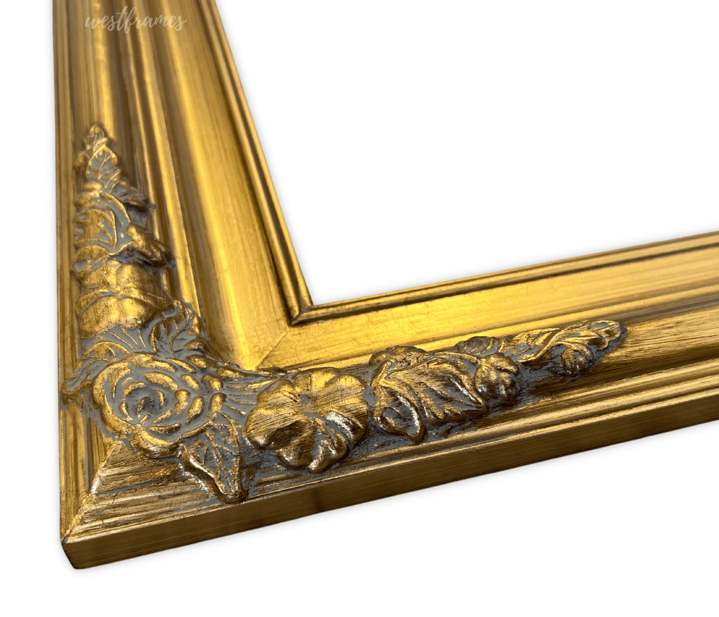 Duchess French Baroque Ornate Wood Picture Frame 3.25" Antique Gold Leaf Finish - West Frames