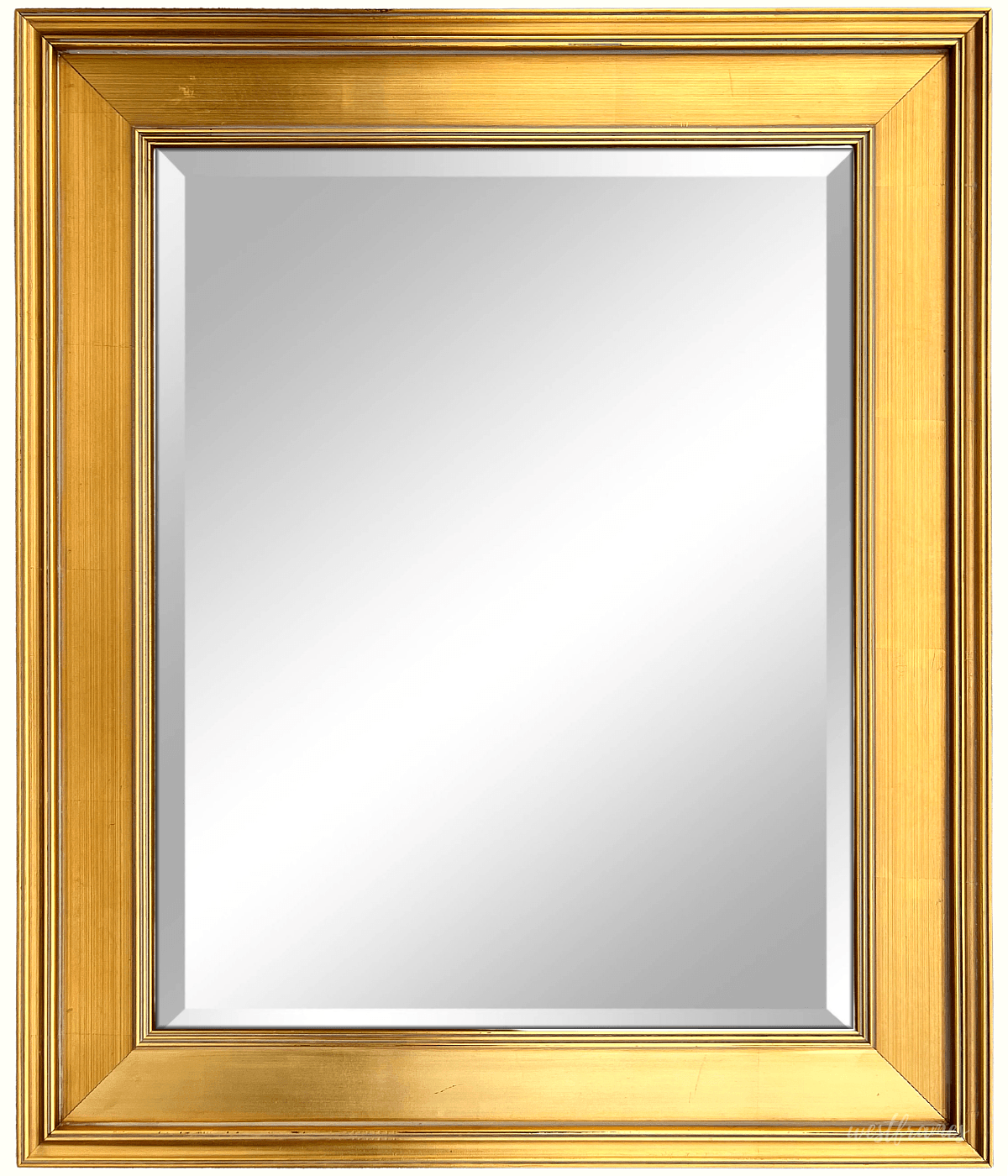 Gallery Classic Antique Gold Leaf Wood Framed Wall Mirror 3" - West Frames