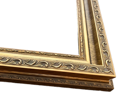 Adela Antique Gold Leaf Patina Ornate Wood Picture Frame - West Frames