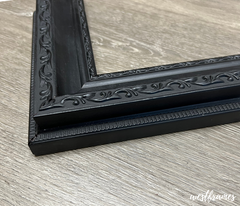 Adela Vintage Black Ornate Wood Gallery Picture Frame - West Frames