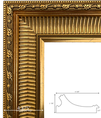Baroness Ornate Antique Gold Rococo Victorian Picture Frame - West Frames
