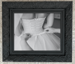 Bella French Ornate Embossed Wood Wall Picture Frame Vintage Black - West Frames
