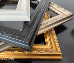 Camilla French Ornate Antique Gold Patina Finish Wood Picture Frame - West Frames