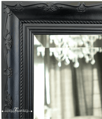 Camilla French Ornate Wood Framed Leaner Floor Mirror - West Frames