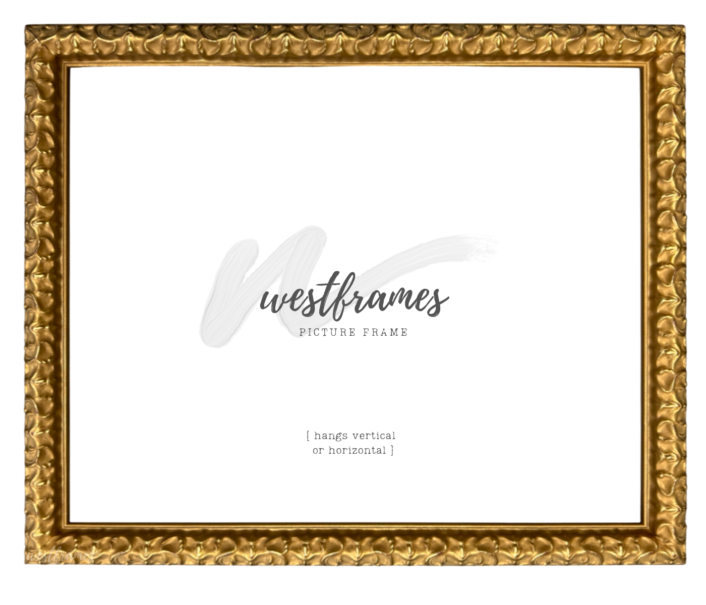 Countess Gold Leaf Ornate Embossed Victorian Wood 1.375 Inch Wide Wall Picture Frame - West Frames