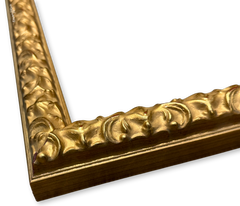 Countess Gold Leaf Ornate Embossed Victorian Wood 1.375 Inch Wide Wall Picture Frame - West Frames