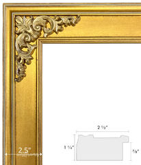 Countess Vintage Gold French Baroque Ornate Wood Gallery Picture Frame