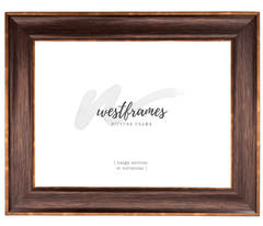 Diego Brushed Bronze Wall Picture Frame - West Frames