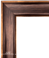 Diego Brushed Bronze Wall Picture Frame - West Frames