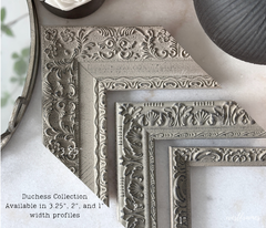 Duchess Ornate Antique Grey Wood Wall Picture Frame 3.25 Inch Wide - West Frames