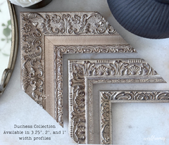 Duchess Ornate Champagne Silver Wood Wall Picture Frame 2 Inch Wide - West Frames