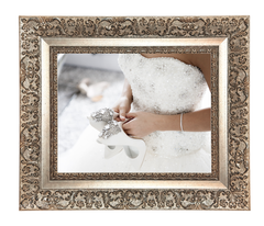 Duchess Ornate Champagne Silver Wood Wall Picture Frame 3.25 Inch Wide - West Frames