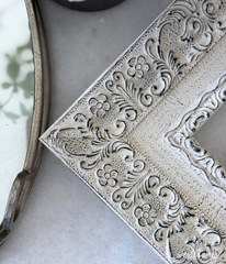 Duchess Ornate French Country Distressed Ivory Wood Picture Frame 3.25 Inch Wide - West Frames