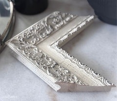 Duchess Ornate French Country Distressed Ivory Wood Picture Frame 3.25 Inch Wide - West Frames