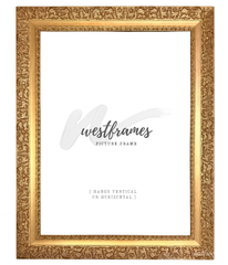 Duchess Ornate Gold Wood Wall Picture Frame 3.25 Inch Wide - West Frames