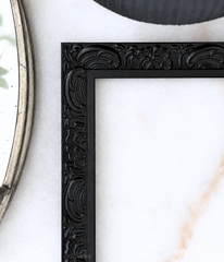 Duchess Ornate Vintage Black Wood Wall Picture Frame 1 Inch Wide - West Frames