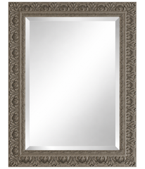 Duchess French Country Ornate Framed Wall Mirror Antique Gray
