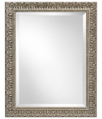 Duchess French Country Ornate Framed Wall Mirror Champagne Silver