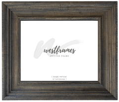 Farmhouse Distressed Rustic Picture Frame Natural Wood Gray Brown - West Frames