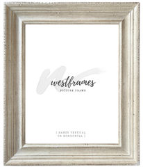 Farmhouse Rustic Natural Ivory Wood Wall Picture Frame 2.25 Inch Wide - West Frames