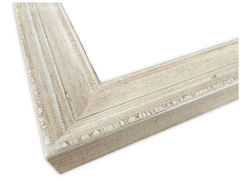 Farmhouse Rustic Natural Ivory Wood Wall Picture Frame 2.25 Inch Wide - West Frames