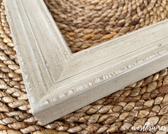 Farmhouse Rustic Natural Ivory Wood Wall Picture Frame 2.25 Inch Wide - West Frames