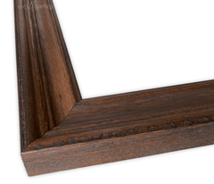 Farmhouse Rustic Wood Picture Frame Pecan Finish 2.25 in Wide Wall Art Frame - West Frames