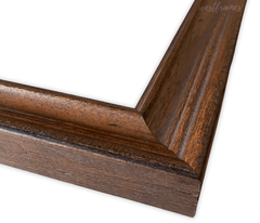 Farmhouse Rustic Wood Picture Frame Pecan Finish 2.25 in Wide Wall Art Frame - West Frames