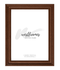 Farmhouse Rustic Wood Wall Picture Frame Pecan Finish 1.375 Inch Wide - West Frames