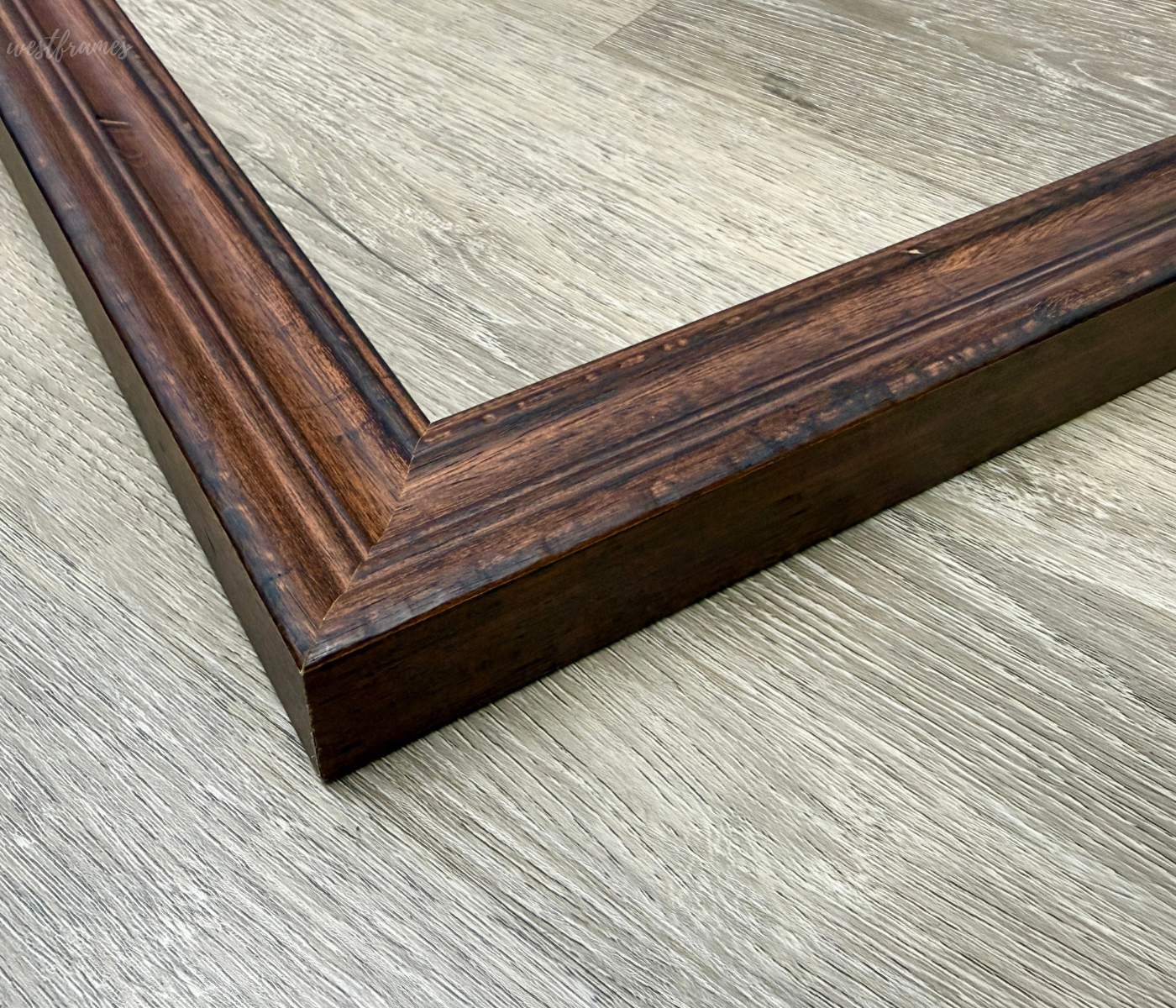 Farmhouse Rustic Wood Wall Picture Frame Pecan Finish 1.375 Inch Wide - West Frames