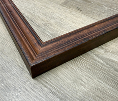 Farmhouse Rustic Wood Wall Picture Frame Pecan Finish 1.375 Inch Wide - West Frames
