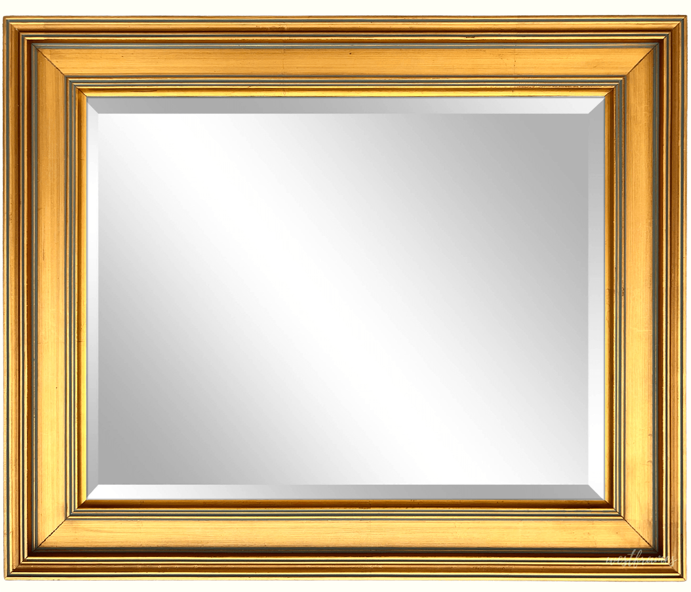 Gallery Classic Antique Gold Leaf Wood Framed Wall Mirror 2" - West Frames
