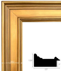 Gallery Vintage Gold Wood Plein Air Picture Frame - West Frames