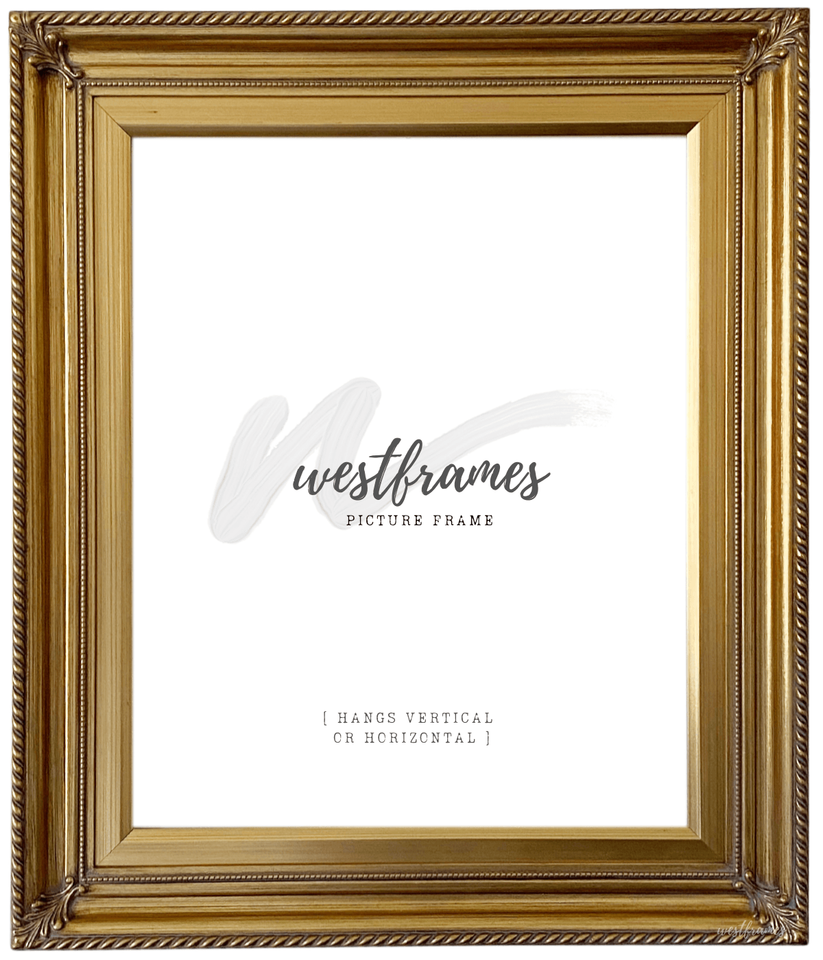 Gatsby Antique Gold Leaf Wood Baroque Picture Frame - West Frames