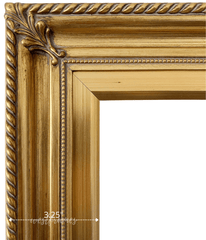 Gatsby Antique Gold Leaf Wood Baroque Picture Frame - West Frames