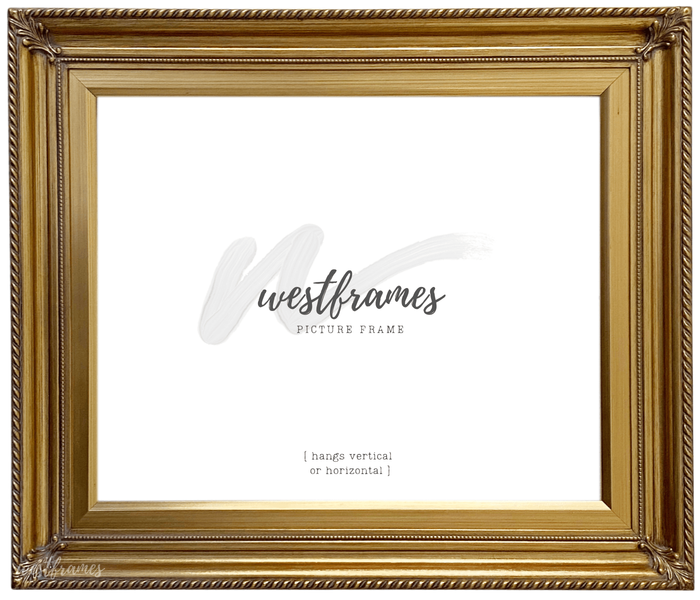 Gatsby Antique Gold Leaf Wood Baroque Picture Frame - West Frames