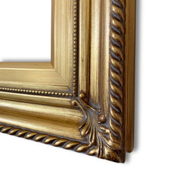 Gatsby Antique Gold Leaf Wood Baroque Picture Frame - West Frames