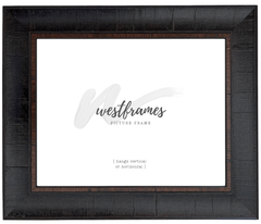 Lodge Rustic Distressed Picture Frame Dark Espresso Walnut - West Frames