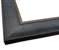 Lodge Rustic Distressed Picture Frame Dark Espresso Walnut - West Frames