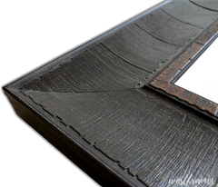Lodge Rustic Distressed Picture Frame Dark Espresso Walnut - West Frames
