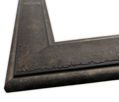 Marcello Rustic Distressed Dark Charcoal Brown Wall Picture Frame - West Frames