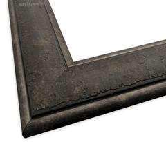Marcello Rustic Distressed Dark Charcoal Brown Wall Picture Frame - West Frames