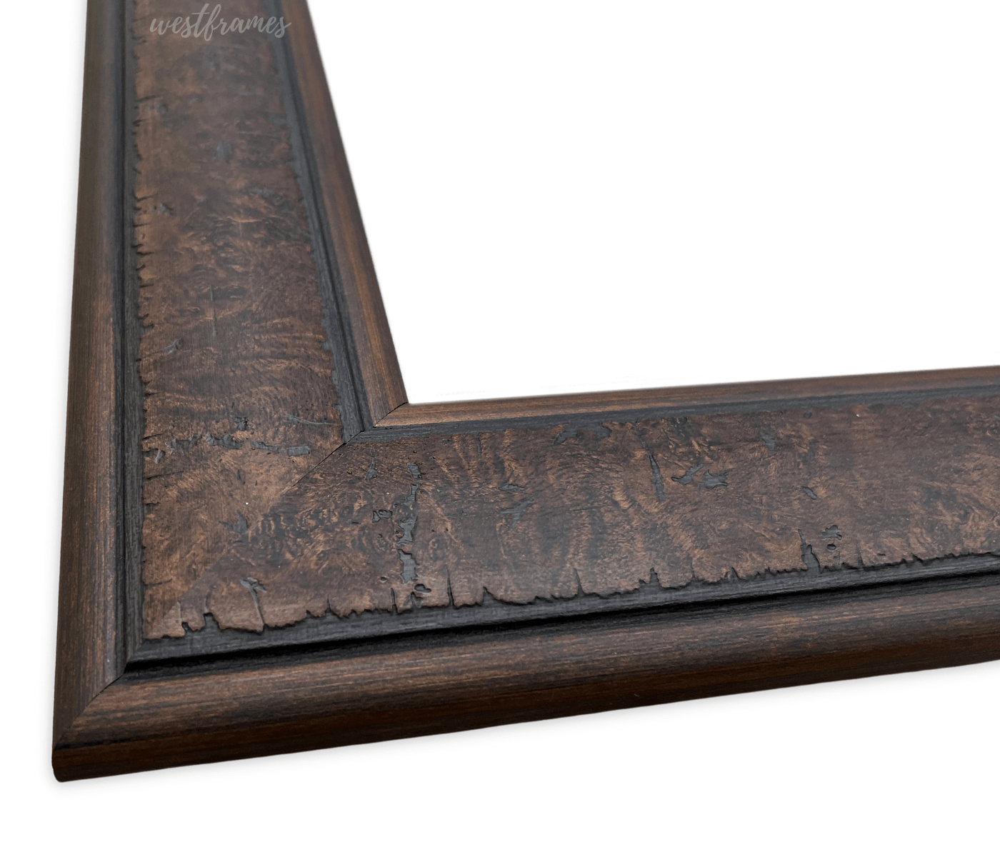 Marcello Rustic Distressed Walnut Brown Wall Picture Frame - West Frames