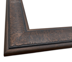 Marcello Rustic Distressed Walnut Brown Wall Picture Frame - West Frames